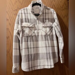 Thread & Supply| Fleece Quarter Zip Shacket
